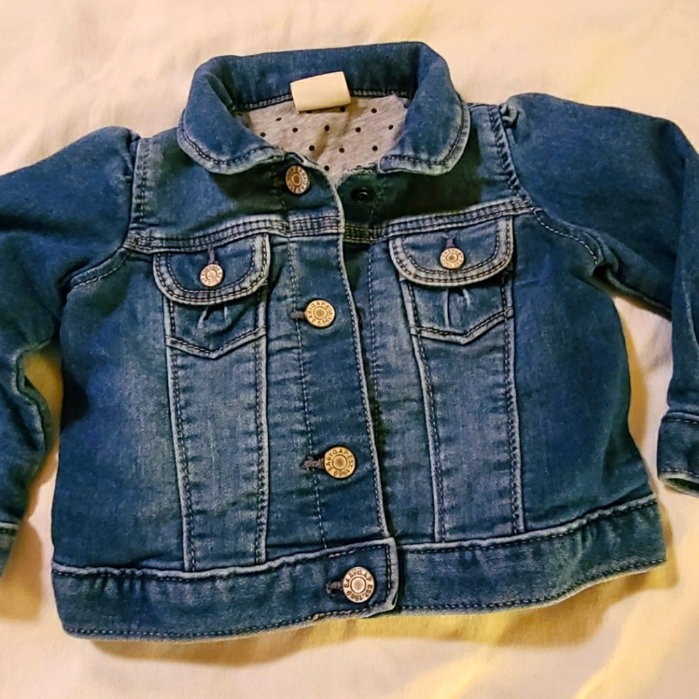 Baby Gap 12-18mos denim snap up jean jacket